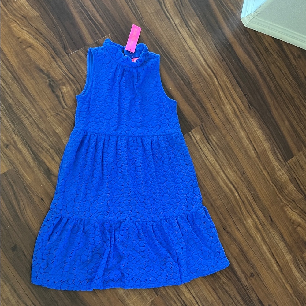 New Lilly Pulitzer Vibrant Blue Sleeveless Dress size XXS , but a good for S ! - Picture 6 of 15